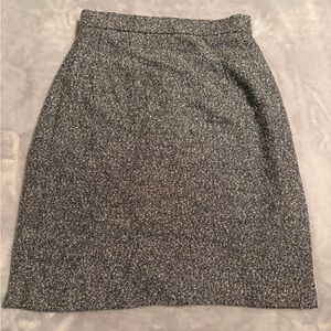 Gray Speckled Pencil Skirt